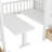 Twin-Over-Twin Bunk Bed With Changeable Table, Bunk Bed Turn Into Upper Bed And Down Desk -White