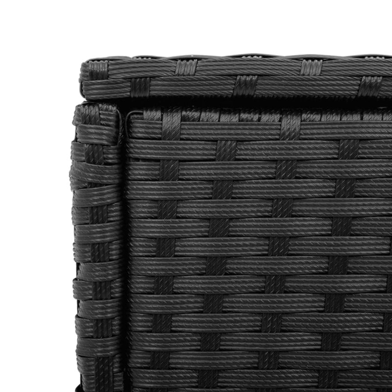  Table d'appoint de jardin noir, Noir