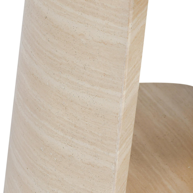 Table de bout ronde en pierre Rosen