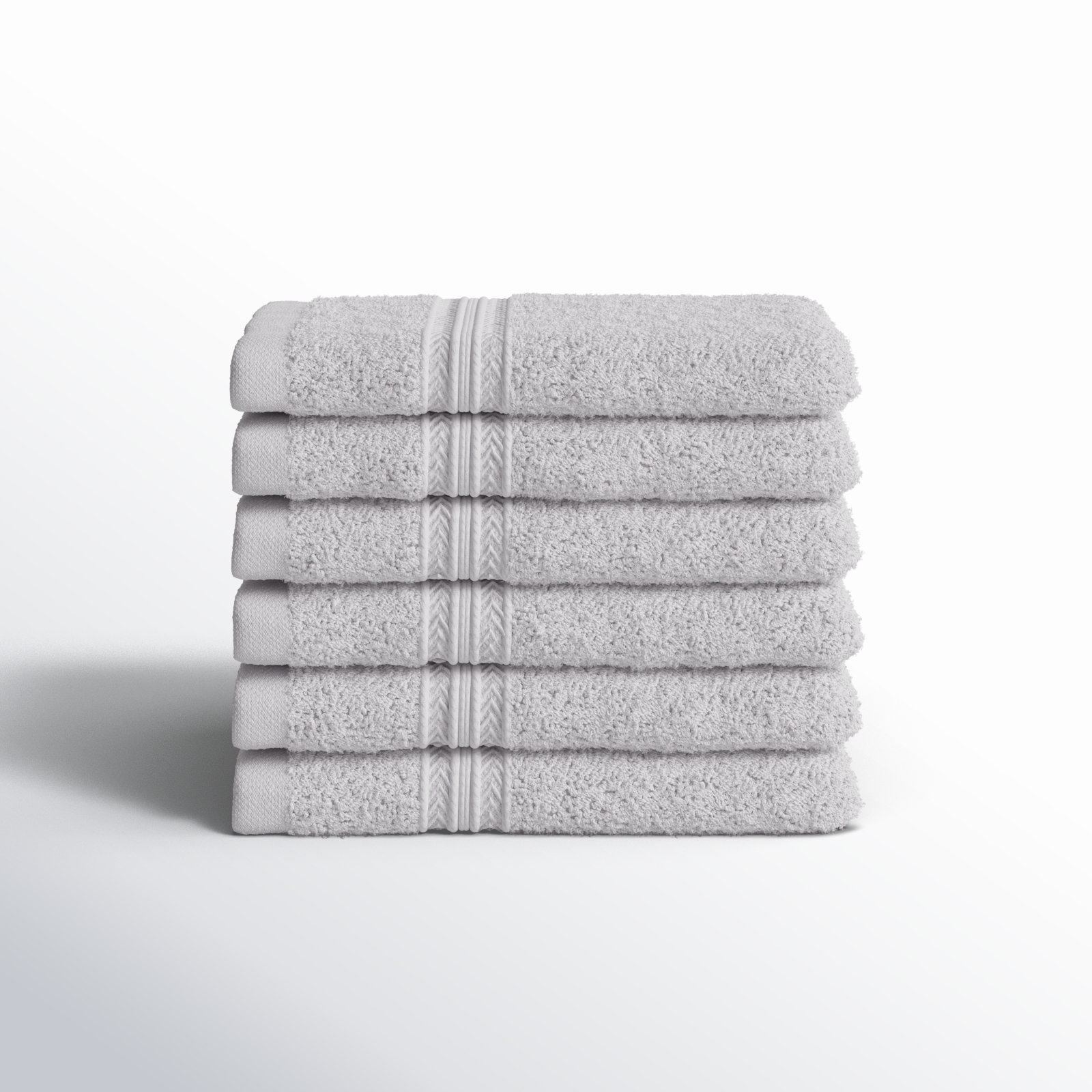 Simba Eco-Friendly Sustainable Cotton Washcloth Towel, Silver