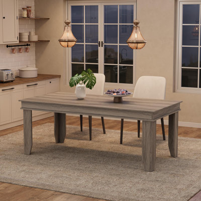 Farmhouse Dining Table for 6-8 People, 71 in Long Kitchen Table with Sturdy Wooden Frame, Large Rectangular Table for Dining Room, Kitchen