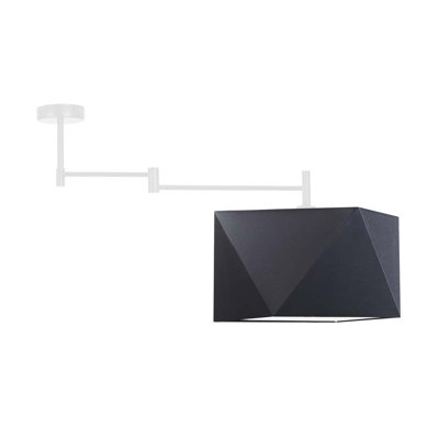 Demarie Fabric Semi Flush Mount