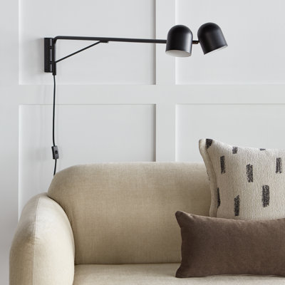 Lampe à bras pivotant tandem