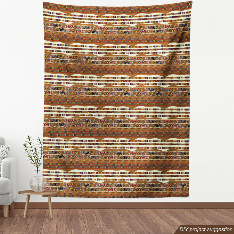 Tissu tribal, l 58 po x L 72 po