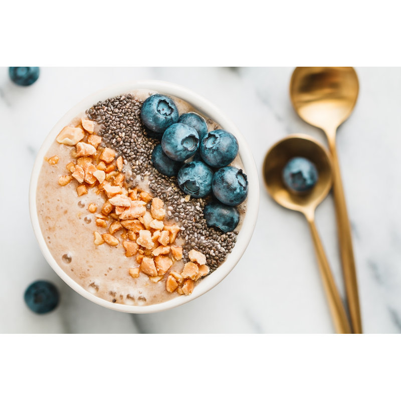 Healthy smoothie bowl 1 Piece Wrapped Canvas Wall Art, 30cm H x 46cm W x 3.8 cm D