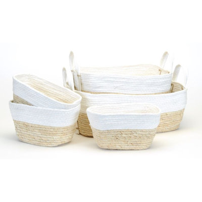 Ensemble de paniers en osier 5 pièces Straw