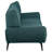 Logan Teal Blue Flared Arm Sofa