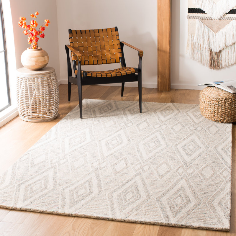 Tapis en laine touffeté à la main Senter, Rectangle 4 pi x 6 pi