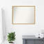 Miroir mural de salle de bain non biseauté en bois doré poli 25 x 19 po Svelte-1225158967
