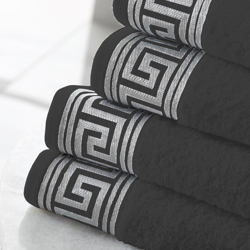 3 Piece Bath Sheet Same-Size Bale, Charcoal, 2x Bath Sheet