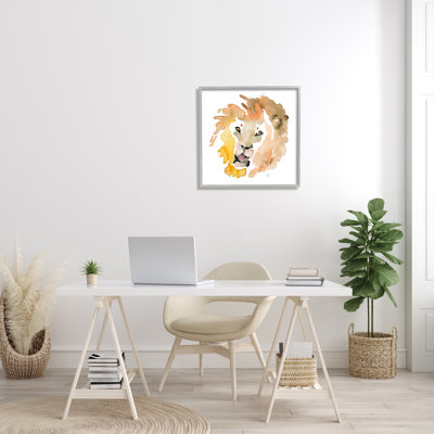Lion's Mane Sun Portrait, safari minimaliste, ferme grise rustique, estampe numérique, art texturé par Verbrugge