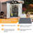 6.4 Ft. W X 4.0 Ft. D Steel Storage Shed With Door Lock And Floor 