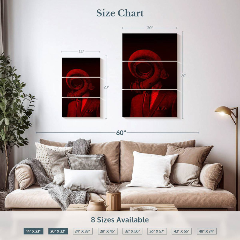 Kelan Red 4 - The Truth Is Dead, 32" H x 20" W