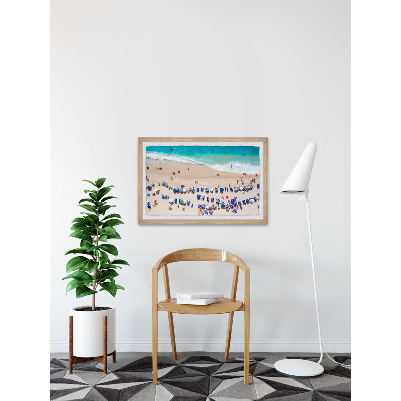 Weekend at The Beach 1 Piece Single Picture Frame Painting, 38 cm H x 45 cm W x 3.81 cm D