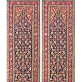 Hand Knotted Wool Area Rug in Blue