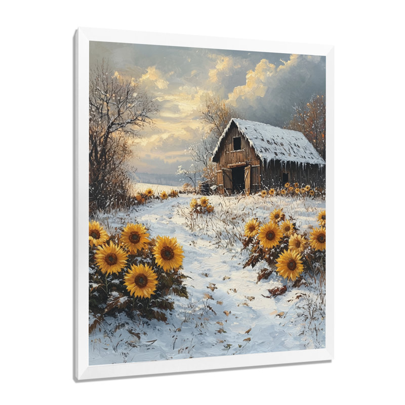 Draupadi - Landscapes Wall Art Living Room, H 44 po x l 34 po, Reproduction encadrée d'une seule photo, Blanc