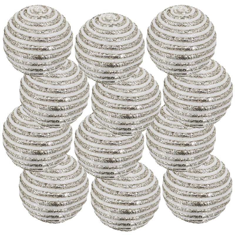Ornement boule rayée