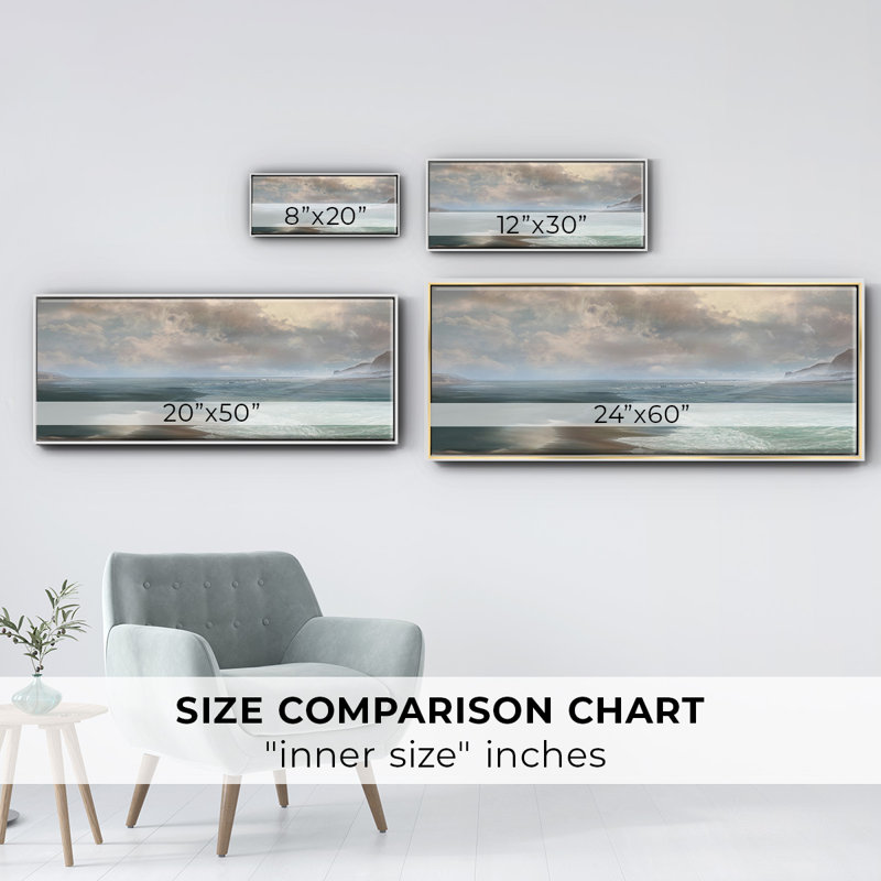 Rushing, reproduction d'art sur toile, Blanc, H 24 po x l 60 po x P 1,5 po