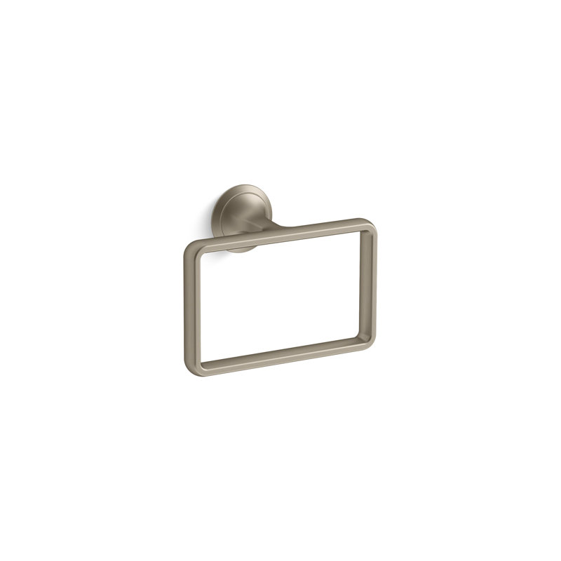 Script™ Towel Ring, Brushed Bronze