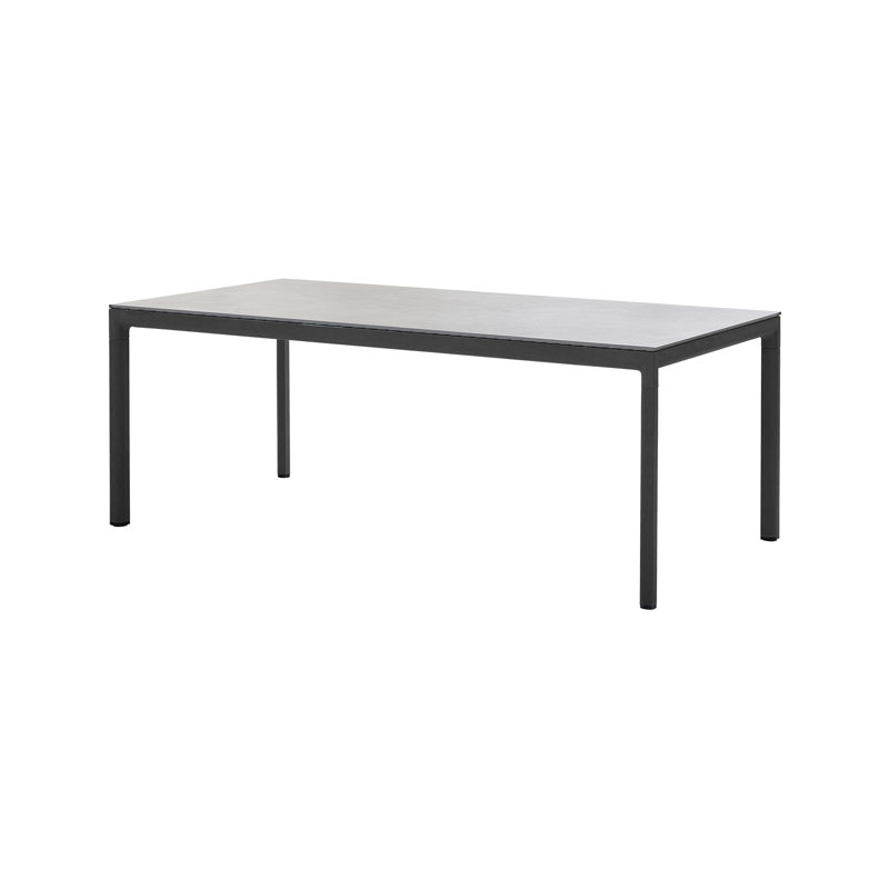 Drop Outdoor Dining Table, Lava Gray, Gray
