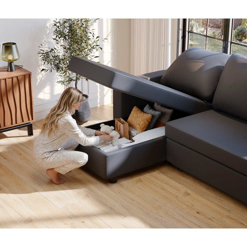 3 Seater Leather Sofa Bed