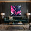 "Abstract Florals 88", art mural sur toile grise-1171318337