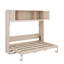 Grand lit escamotable avec armoires de rangement-1900134689