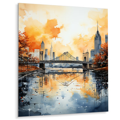 " USA City Of Bridges Architectural View III "