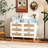 Rattan Storage Cabinet With LED Lights And Power Outlet-111654631