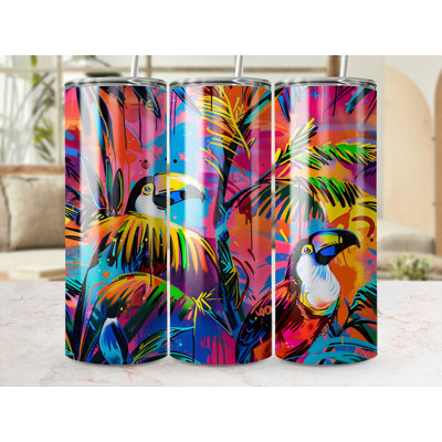 Choose Handmade Tumblers 591 mL Vacuum Insulated Stainless Steel (18/8) Travel Tumbler with Straw