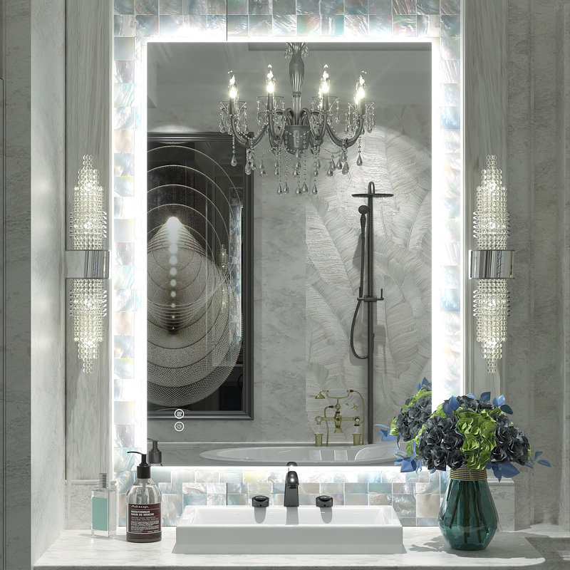 Miroir de salle de bain Wayfair Basics, 36 po x 24 po