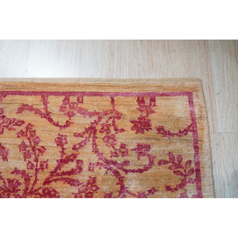 8x10 Red Hand-Knotted Wool Floral Tapestry Classic Traditional Modern Contemporary Carpet Rug