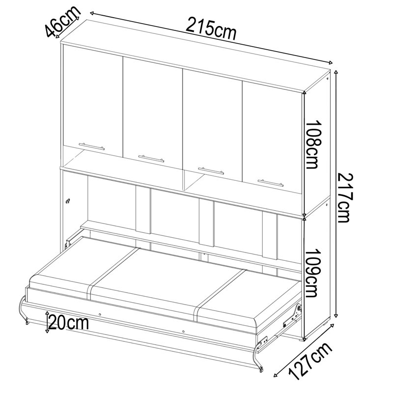 Cottesmore Folding Bed, Single (3')