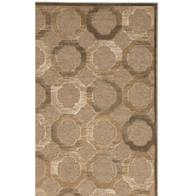 Coreatha Martha Stewart Viscose Geometric Rug, Rectangle 3'3" x 5'3"