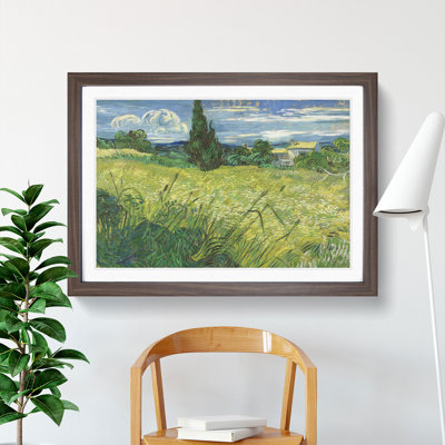 Green Field by Vincent Van Gogh - Framed Print