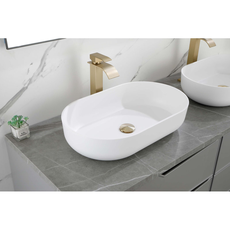 Lavabo vasque de salle de bain ovale moderne Modern