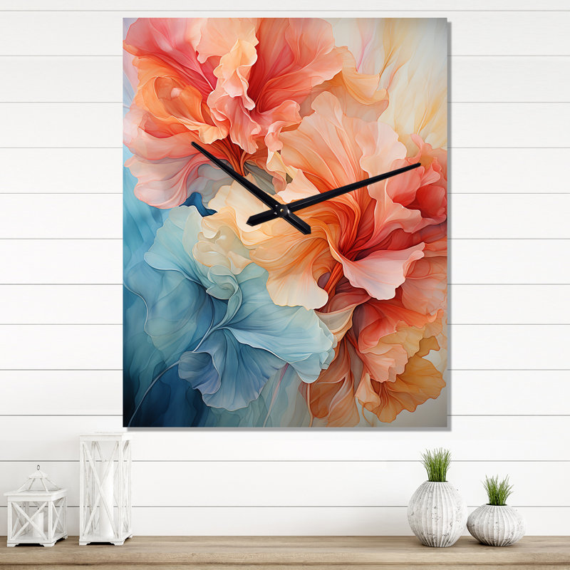 Janear - Horloge murale abstraite, H 32 po x l 24 po x P 1 po
