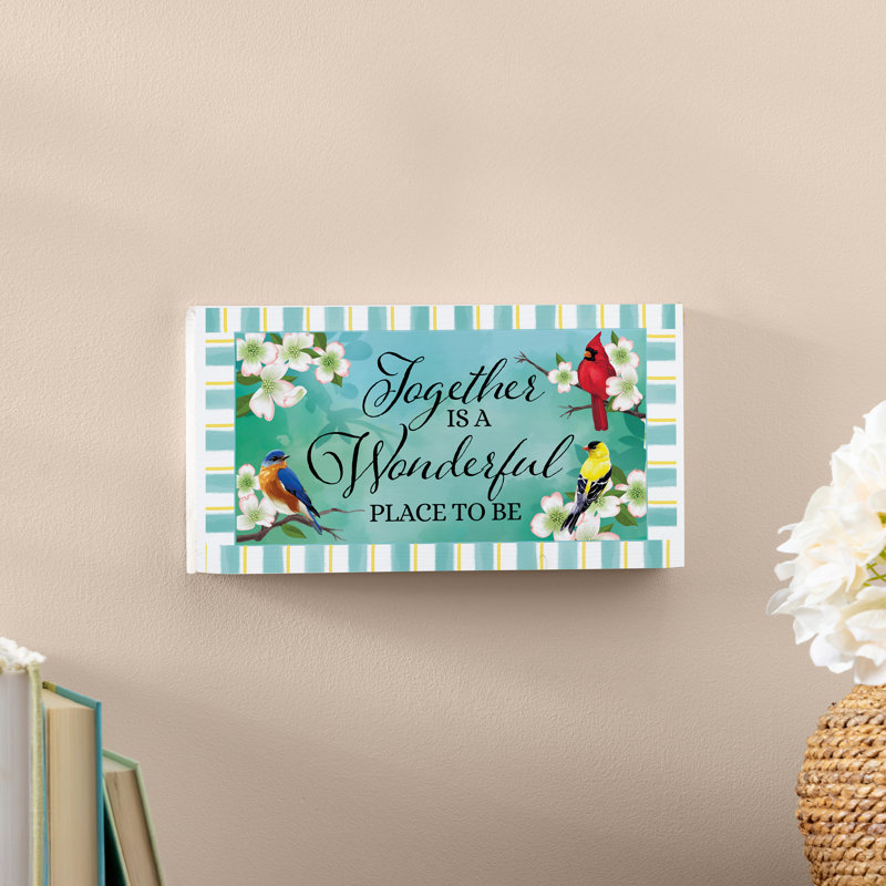 Décoration de jardin pollinisateur, affiche suspendue, oiseaux, L 11 po x H 6 po