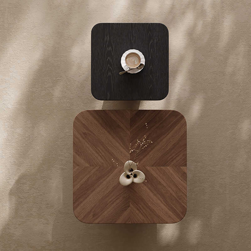 Simple square coffee table combination