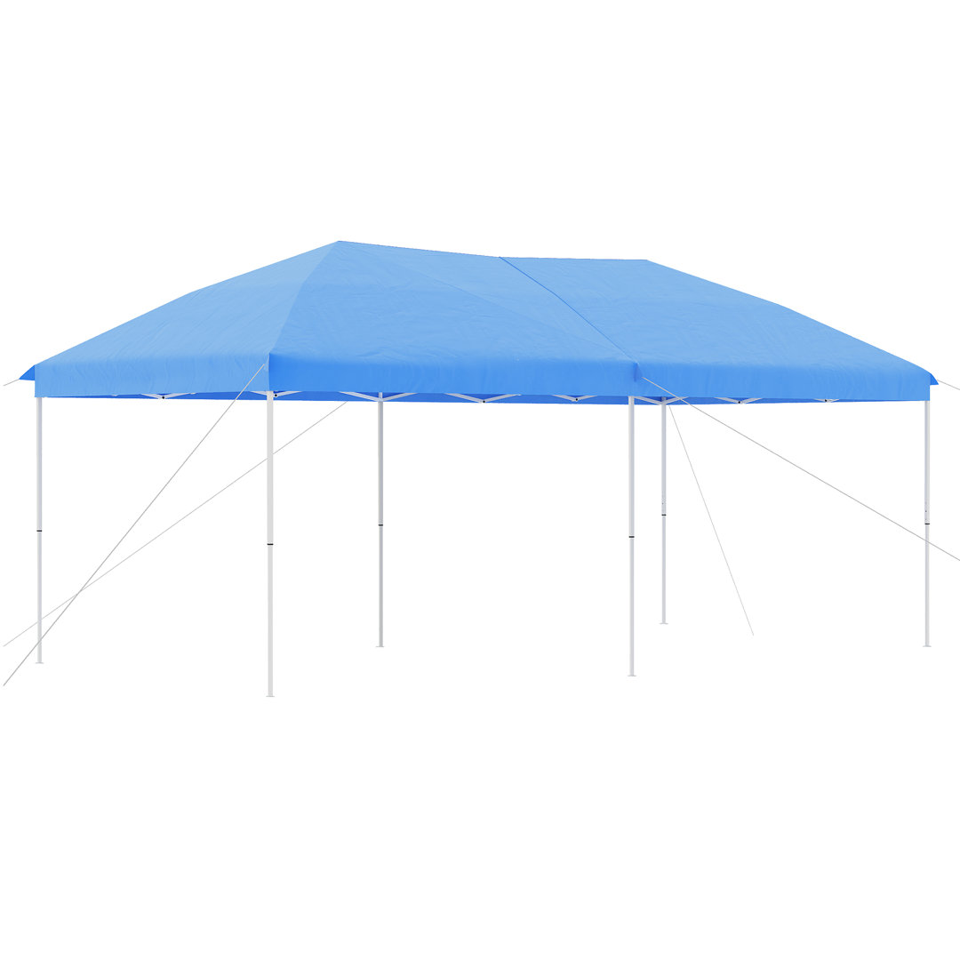 20 Ft. W x 10 FT. D Steel Pop-Up Party Tent Outsunny Roof