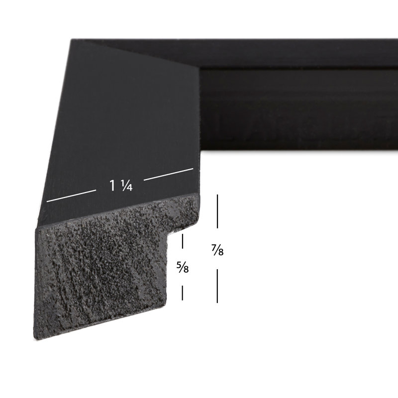 Ensemble de cadres muraux 4 pièces, Noir, 20 po x 20 po emmêlé à 16 po x 16 po