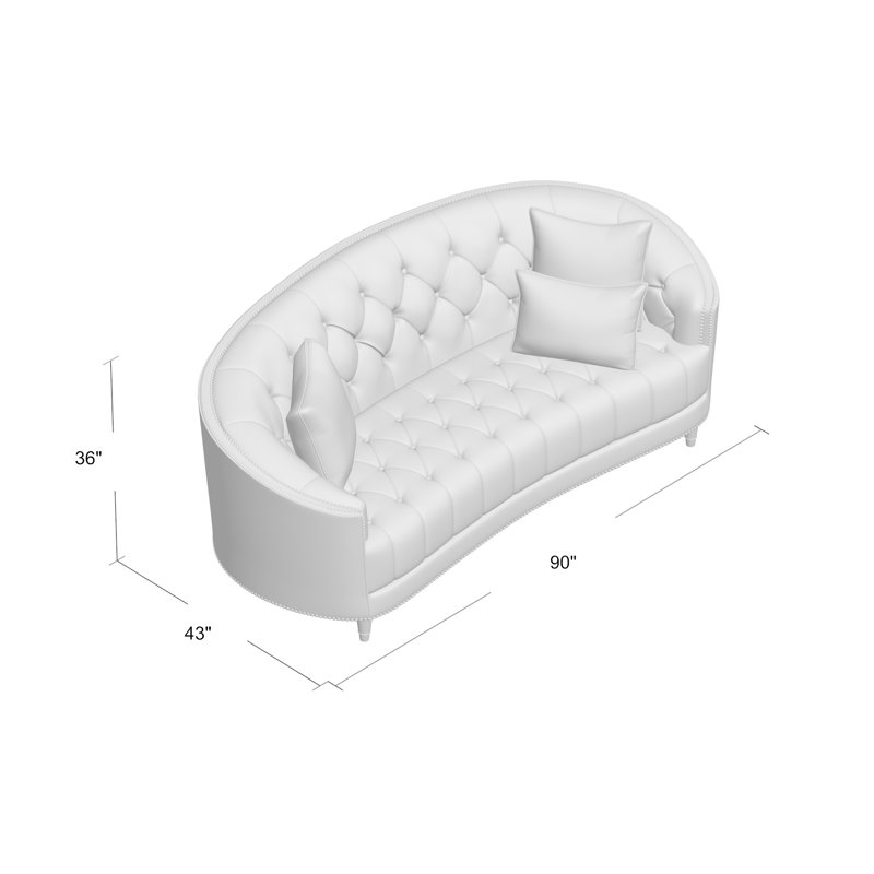 Anarah Sofa, Light Blue Fabric