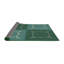 Laine tissée à la machine à motifs géométriques et polyester olive/jaune Tapis décoratif-585960510