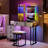 Zijo Makeup Vanity with LED Light-2133250743