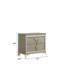 Table de chevet 2 tiroirs de style moderne en bois et accents en miroir