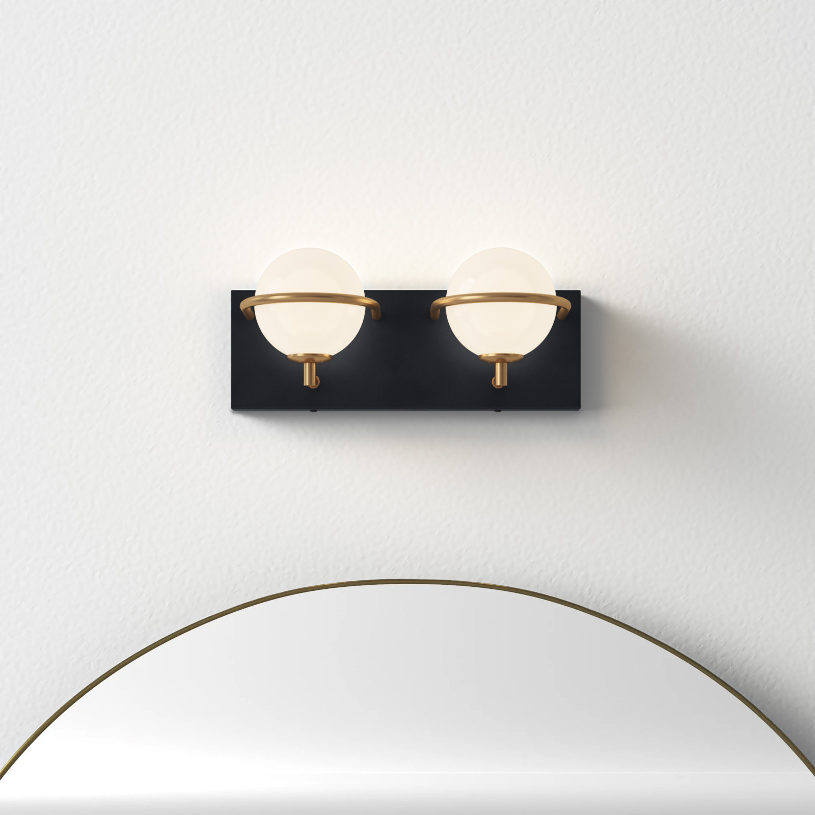 Bertram 2 Light Frosted Dimmable Vanity Light