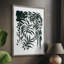 Encre Jungle I, reproduction encadrée - bois massif-1793818728