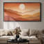 «Extra Large Warm Desert Sun Landscape», reproduction d'art sur toile encadrée-2099363216-2099363231