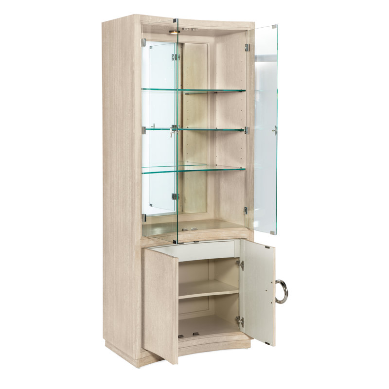 Nouveau Chic Lighted China Cabinet
