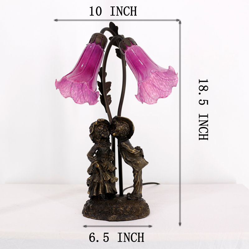 Analise Resin Desk Lamp, Purple